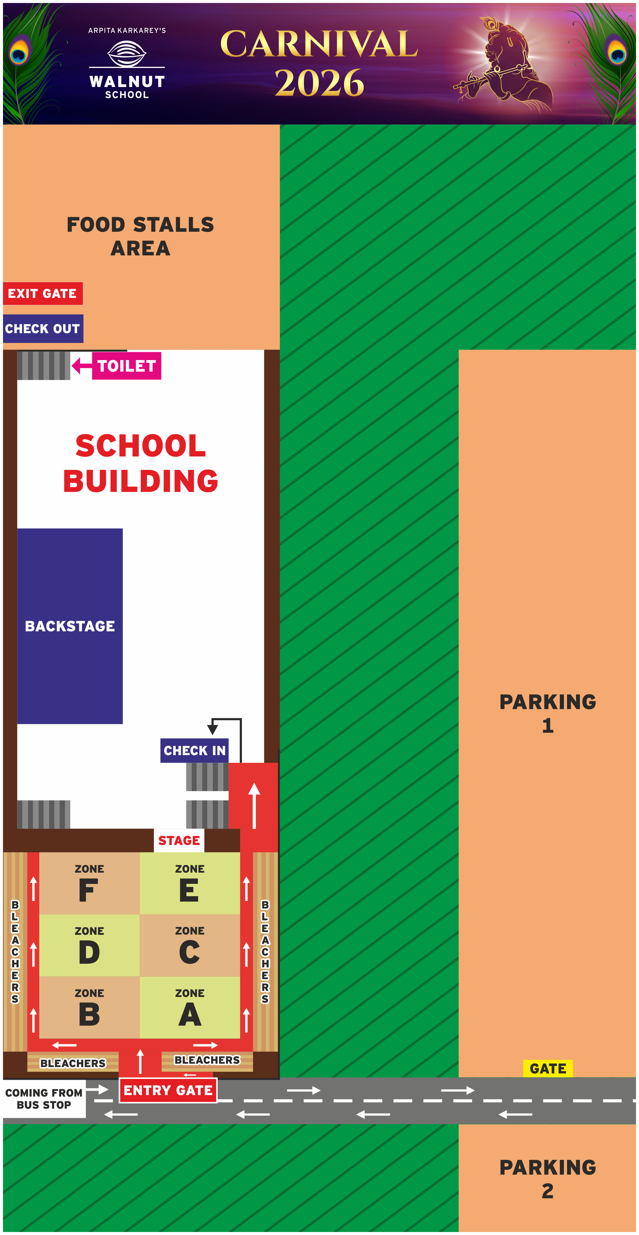 Walnut School Campus Map